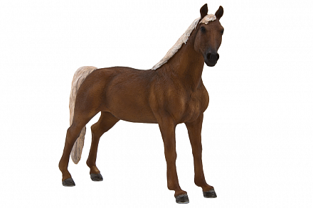 Фигурка - Лошадь породы Морган гнедая, размер 14 х 4,5 х 12,5 см. 